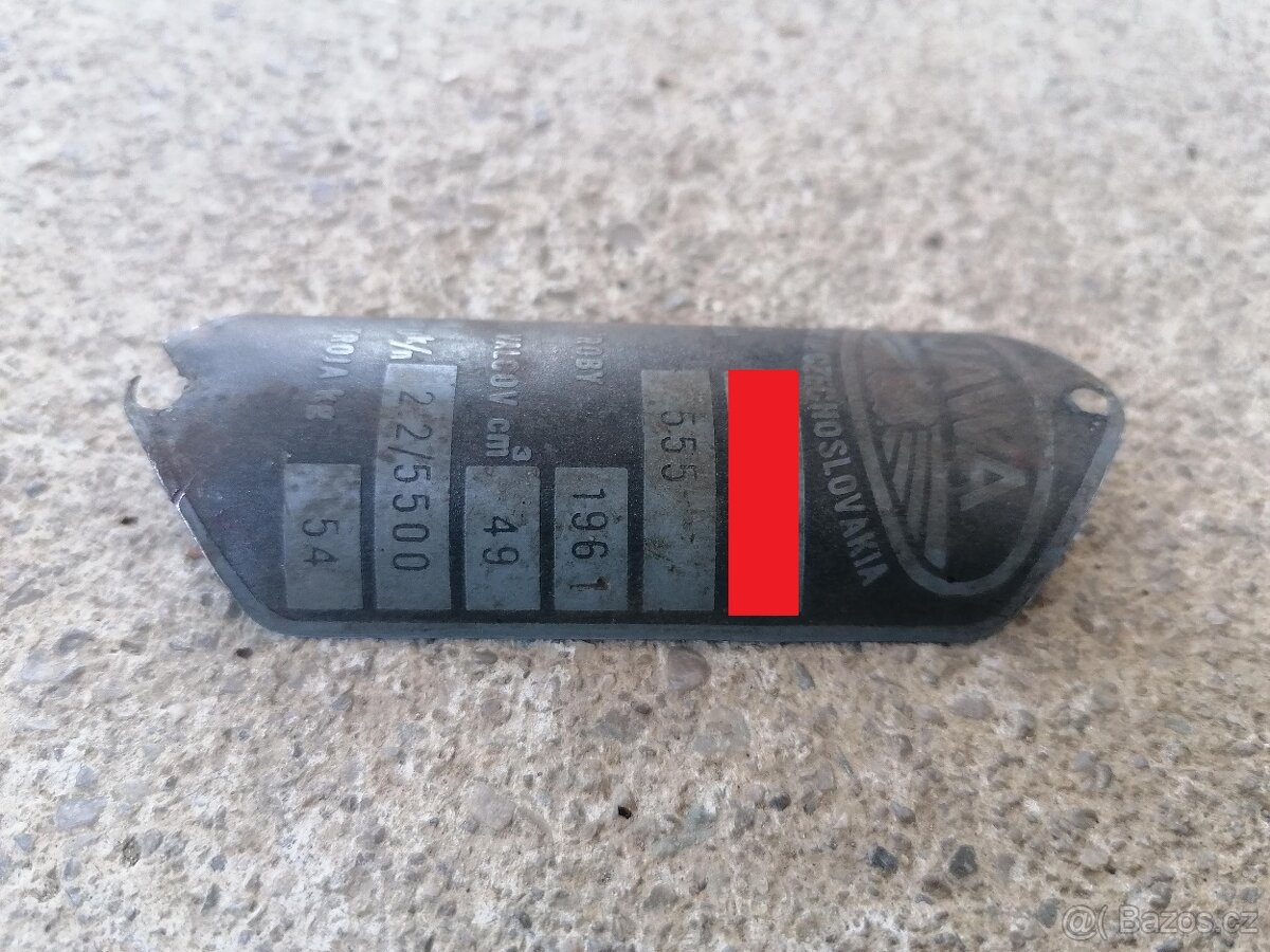 Predám štítok na Jawa 555 - 3