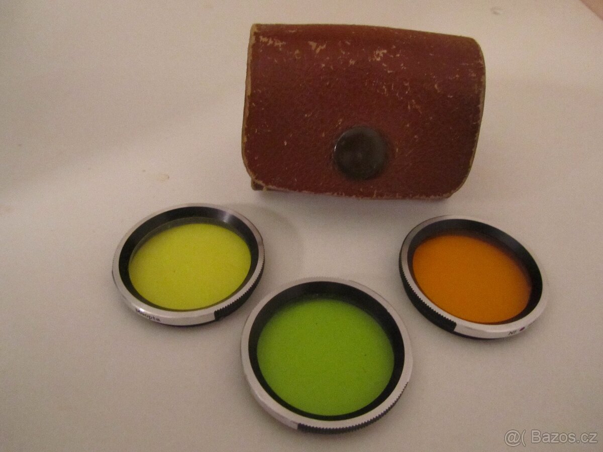 Flexaret předsádky Flexpar+filtry pro ČB foto v orig pouzdře - 3