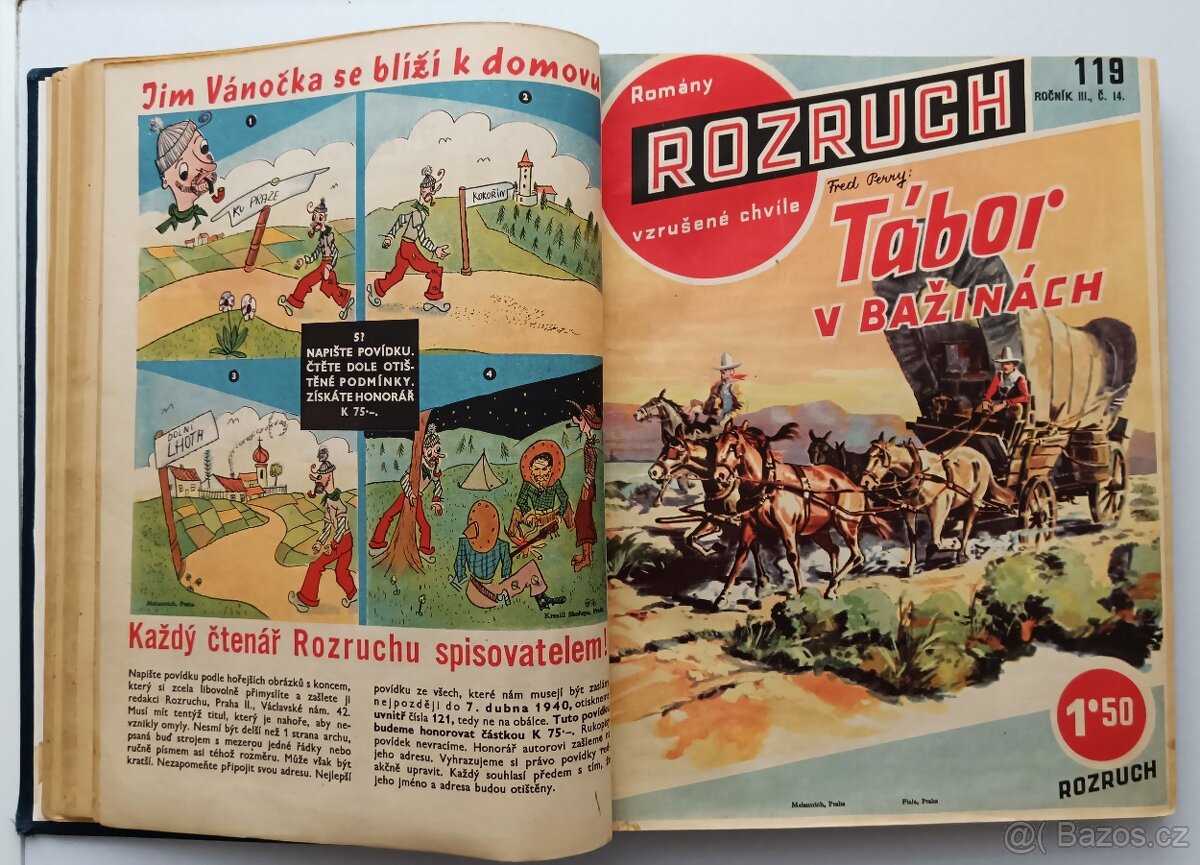 Časopisy Rozruch-vázané-western. - 3