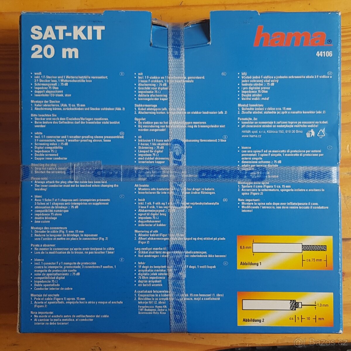 Kabel a instalační sada SAT/TV - 3