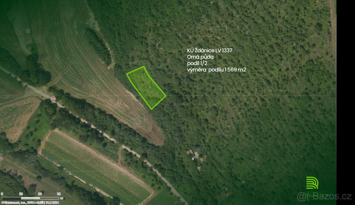 Prodej pozemků KÚ Ždánice LV 1336 a LV 1337 - 3