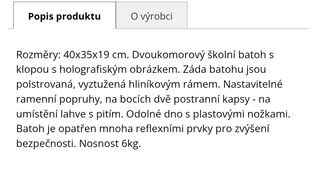 Batoh 1.-3. třída Topgal - 3