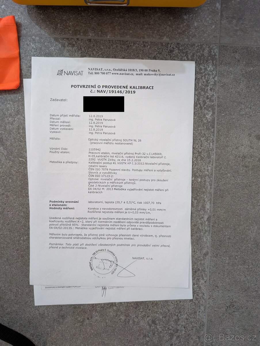 Nivelační přístroj SOUTH NL26 + stativ + lať 5 m - 3