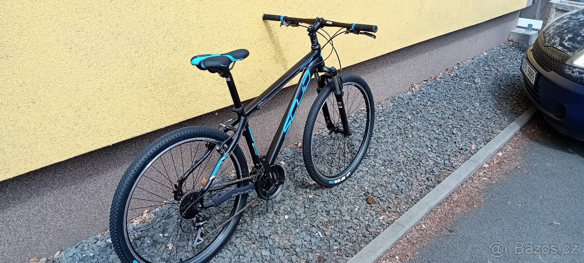 SCUD UMBRA 27,5 - nové horské kolo 3x8 rám 17" černá-modrá - 3