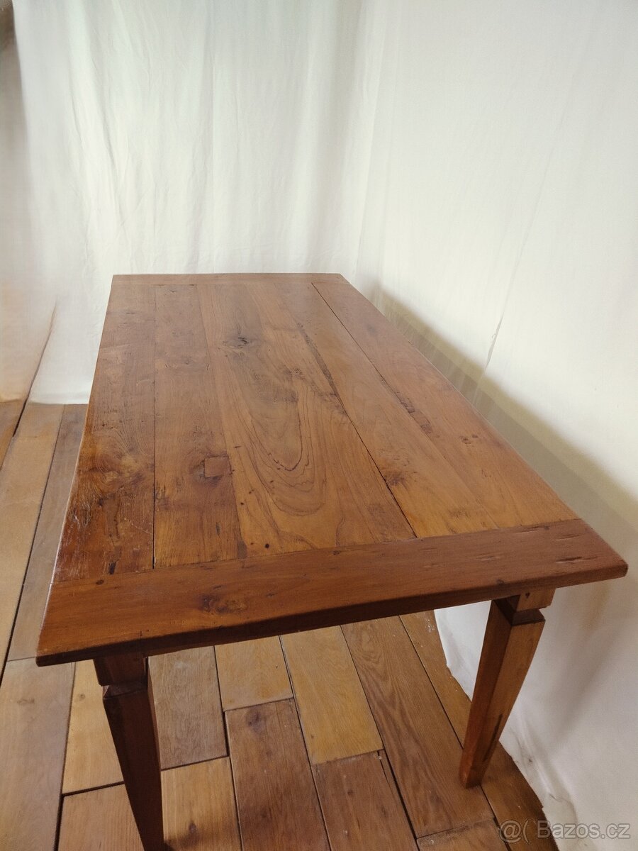 Rustikální jídelní stůl - masiv TEAK - 3