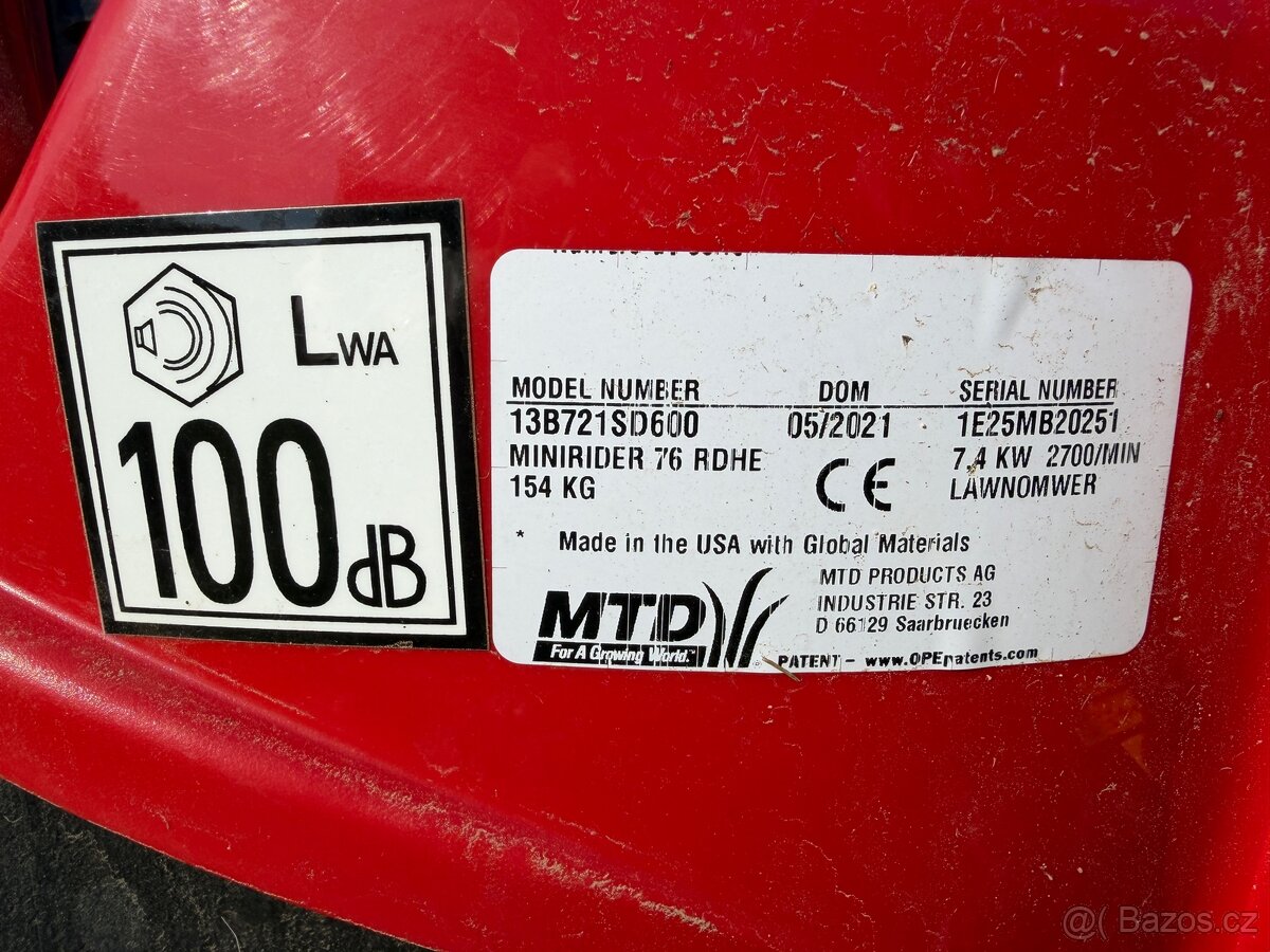 Minirider MTD 76 RDHE - 3