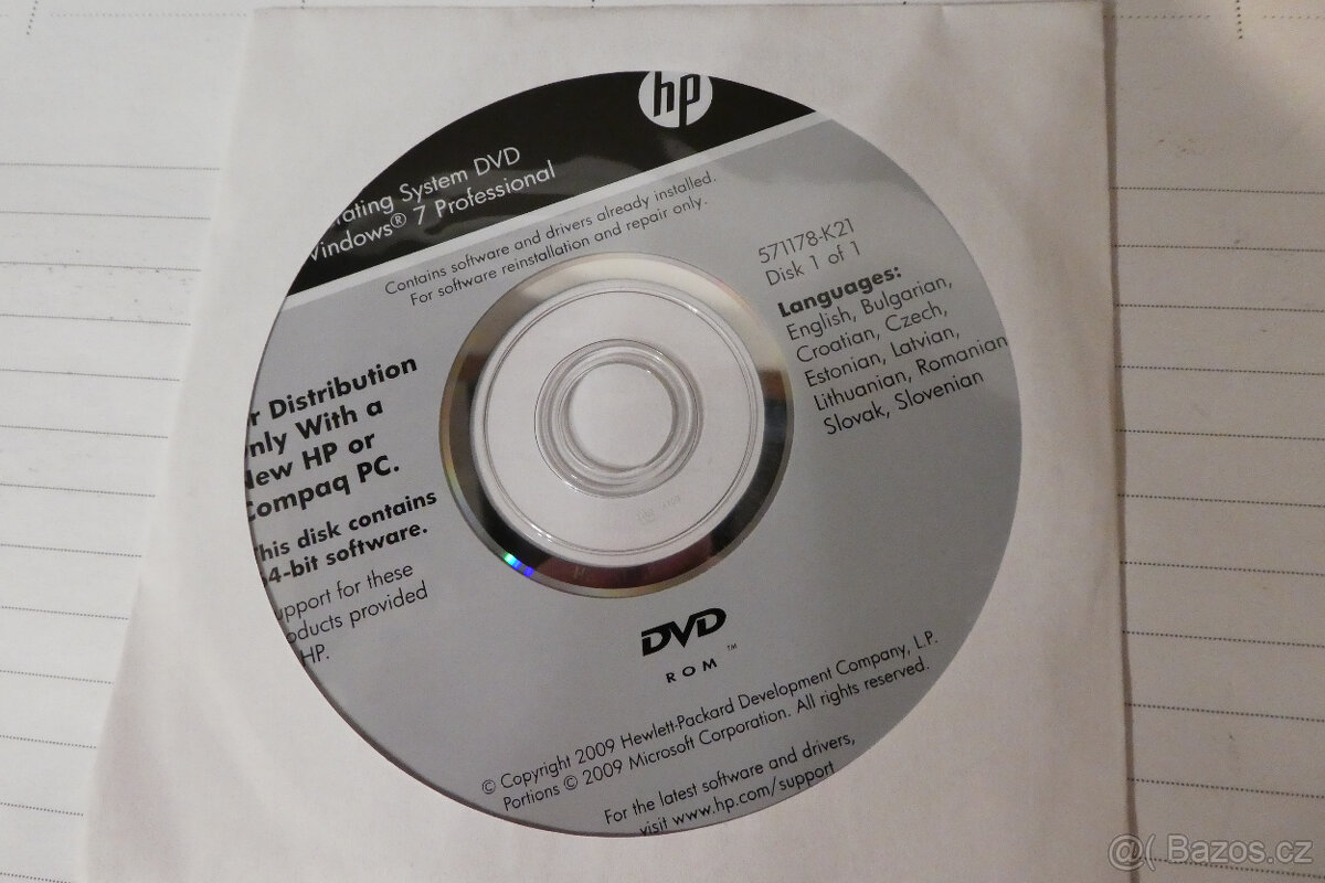 recovery disky HP / Compaq - 3