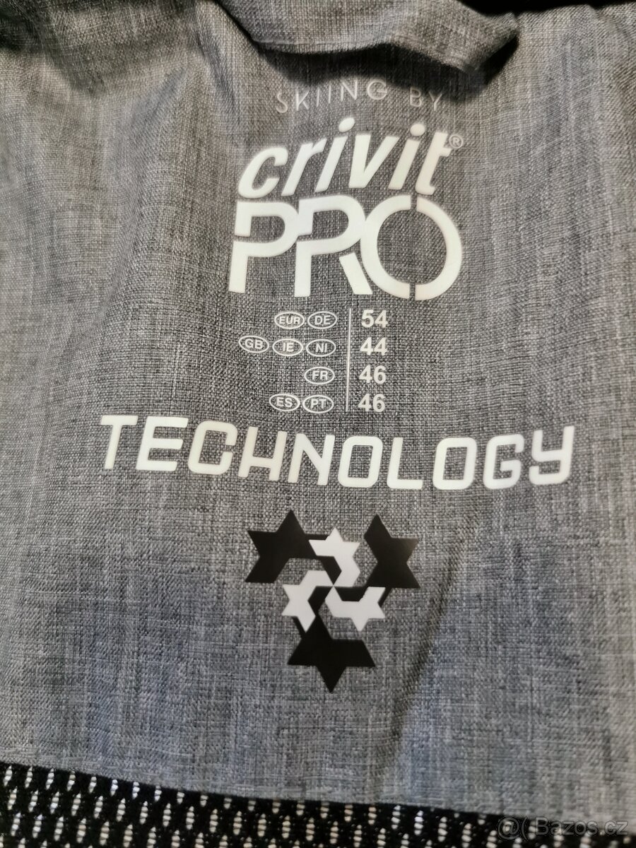 pánská lyžařská bunda- šedá, velikost 52 - 3