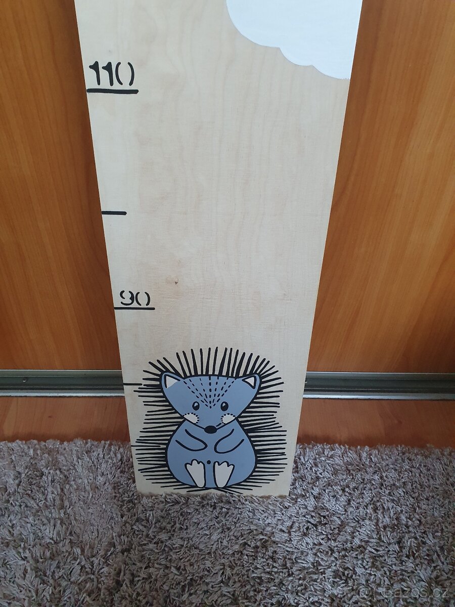 Dětský dřevěný metr Ježek - 3