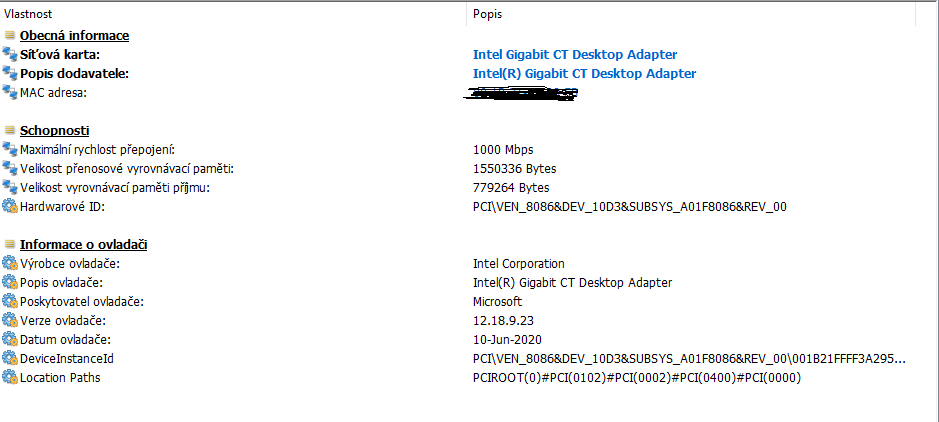 profesionální gigabit LAN Intel CT Desktop Adapter - 3