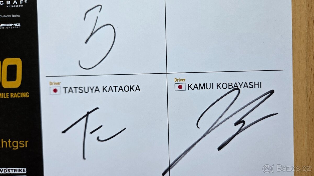 24H SPA 2025 Mercedes AMG GT Goodsmile 3 autogramy - 3