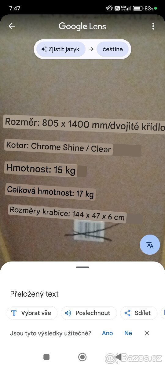 Vanová zástěna - 3