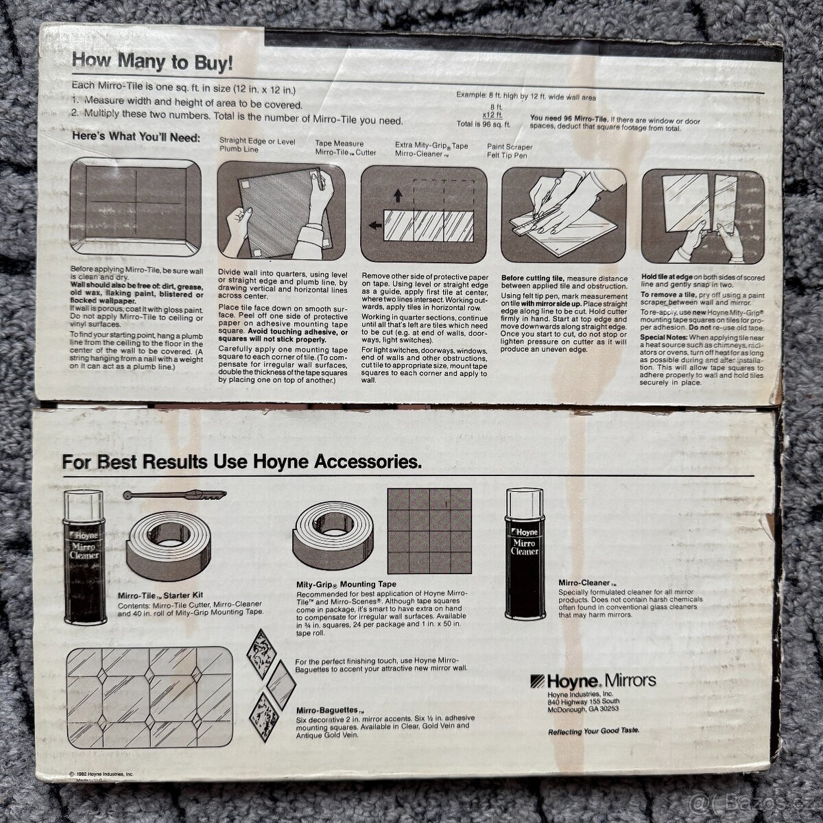 Zrcadlové dlaždice Mirro-Tile - 6 kusů - 3