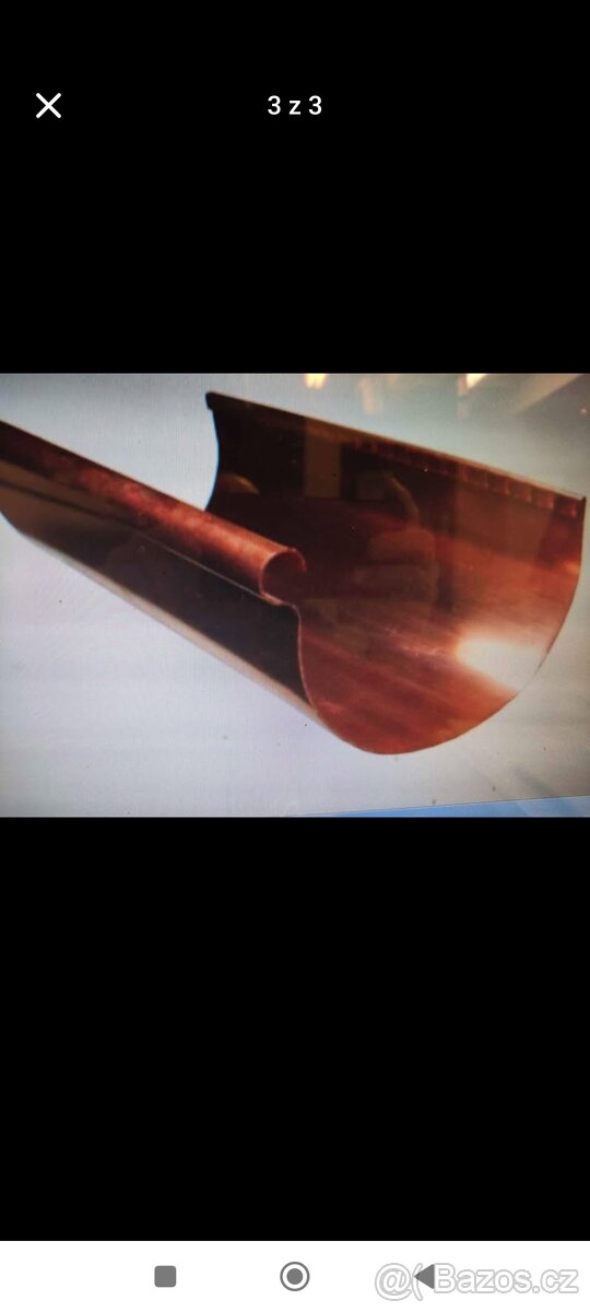 Prodám měděné žlaby, háky a příslušenství - 3