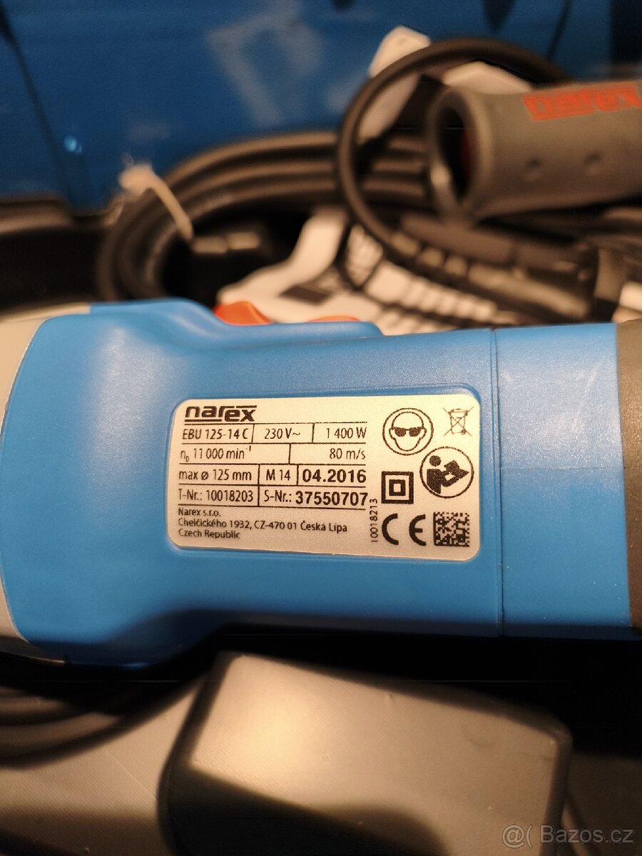 Úhlová bruska Narex EBU 125-14C - 3