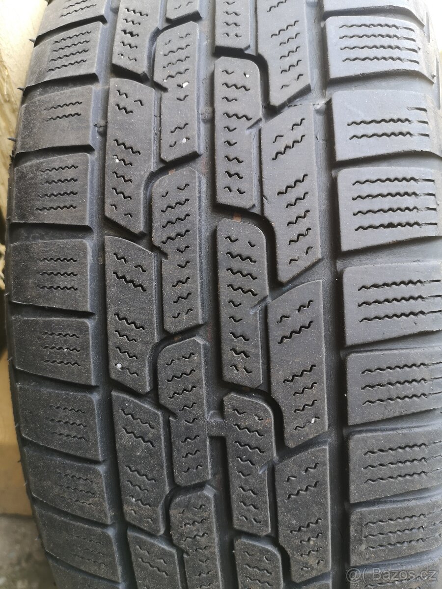 Prodám 4 obuté plechové disky - 3