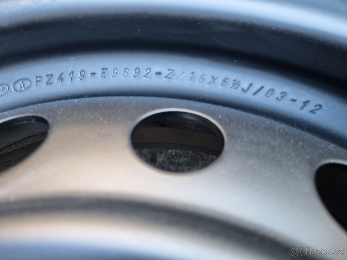 Plechové disky Toyota 16" 5X114,3 ET45 6,5J - 3