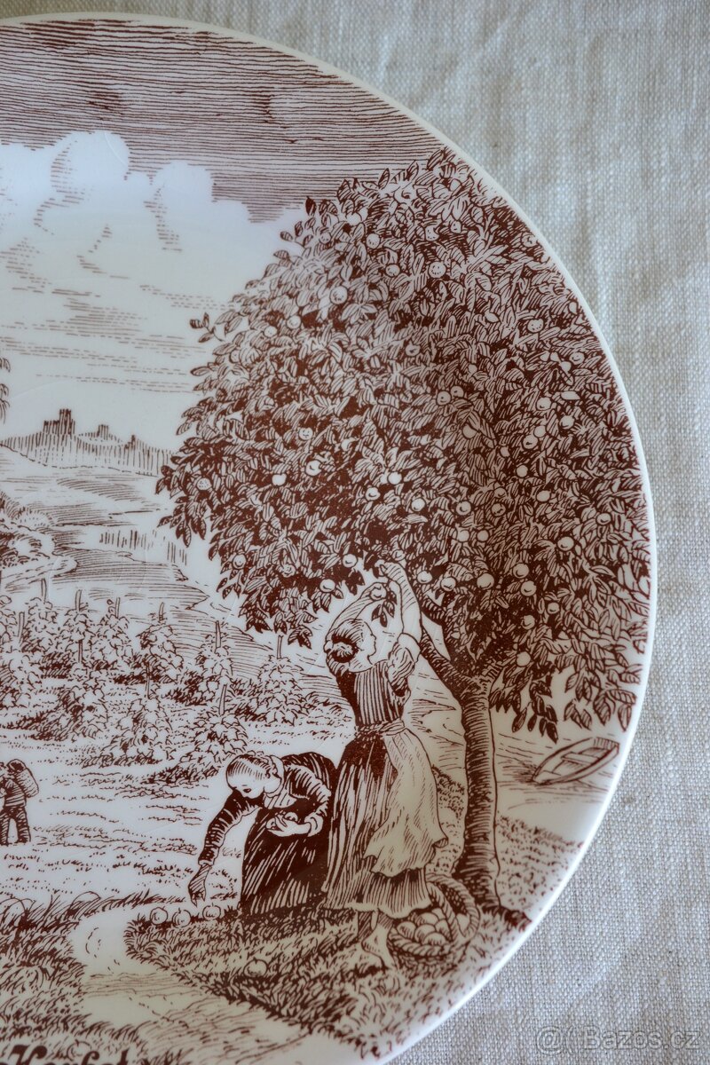 Starožitný talíř plytký - 3