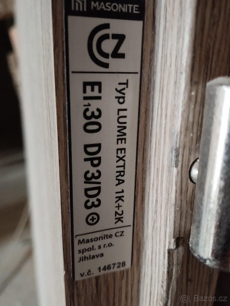 Dveře protipožární Masonite 80 cm levé - 3