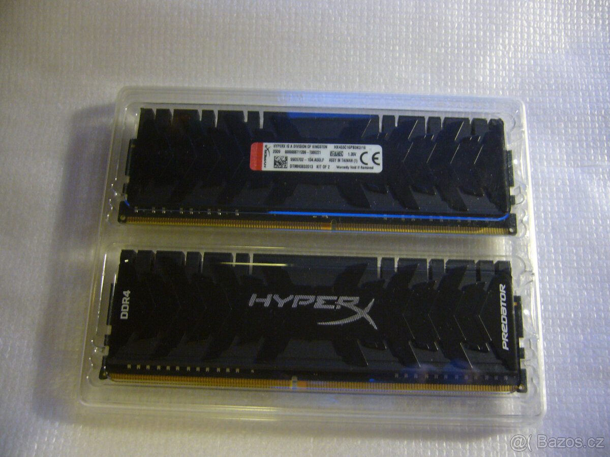 HyperX 16GB KIT DDR4 3333MHz CL16 Predator SHX433C16PB3K2/16 - 3