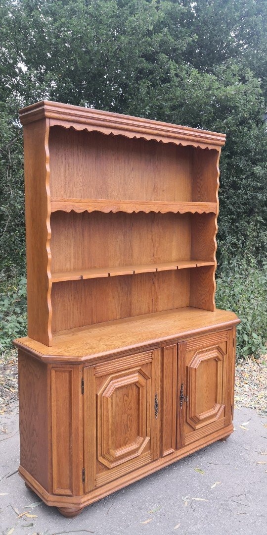 Rustikální masivní vitrína - 3