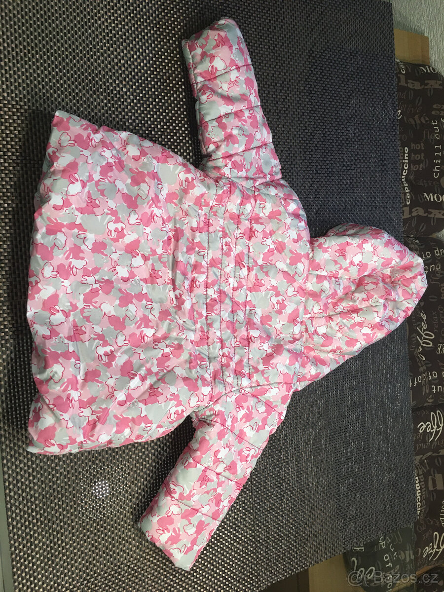 Dívčí zimní teplá bunda a kapucí ERGEE, vel. 80 - 3