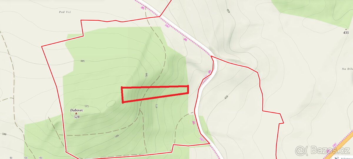 Prodej lesa Brusy 4909m2 - 3