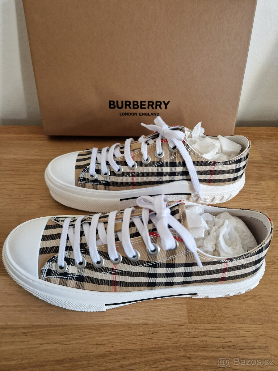BURBERRY TENISKY "jack" nové - 3