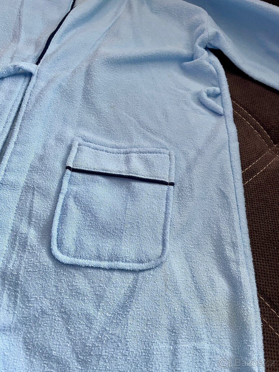 Dětský světle modrý župan vel. 140 - 3
