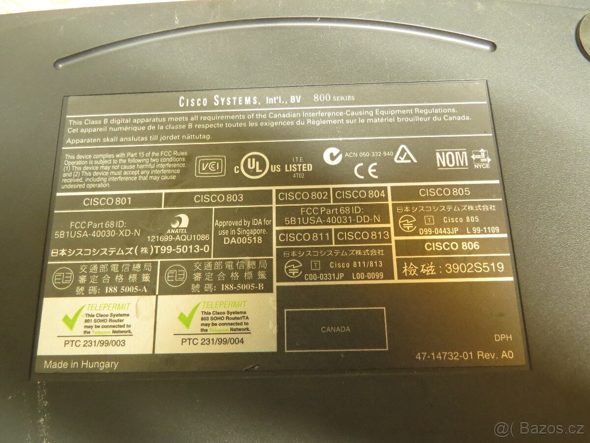 Cisco router 806 - 3