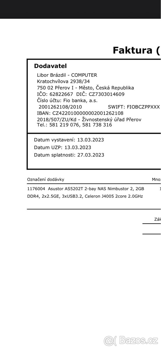 Asustor Nimbustor 2, AS5202T , ZARUKA - 3