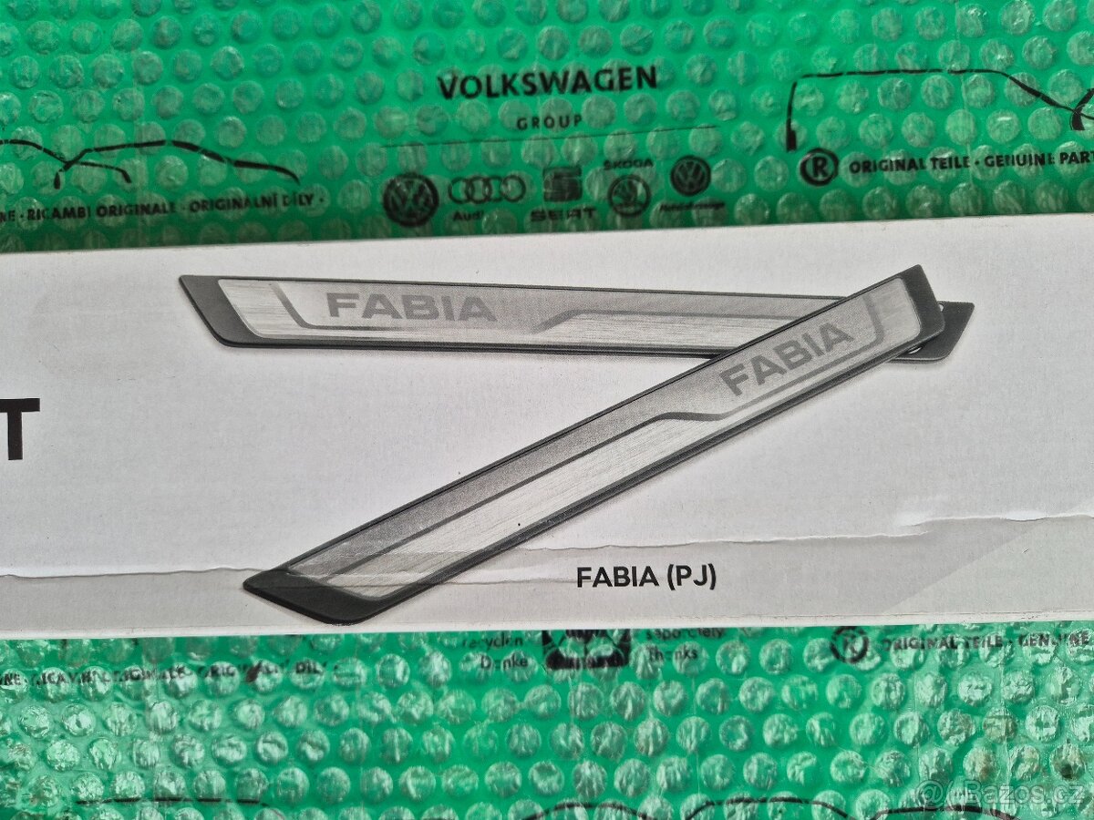 Škoda Fabia ozdobné prahové lišty 6VA071303A - 3