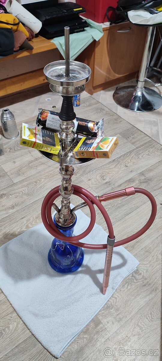 Váza vodní dýmky s kompletním příslušenstvím - 3