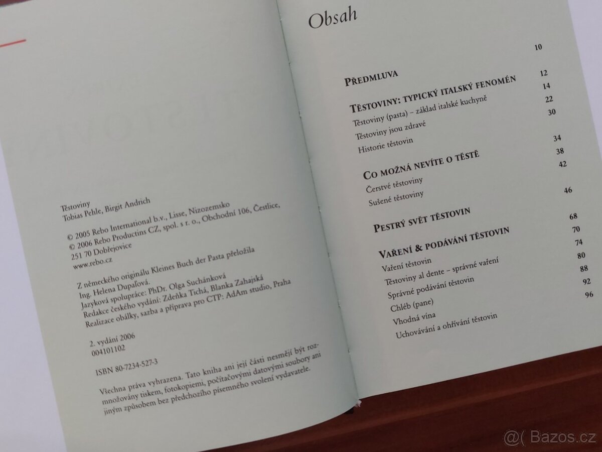 LEXIKON TĚSTOVINY příprava, recepty - kniha za cenu časopisu - 3