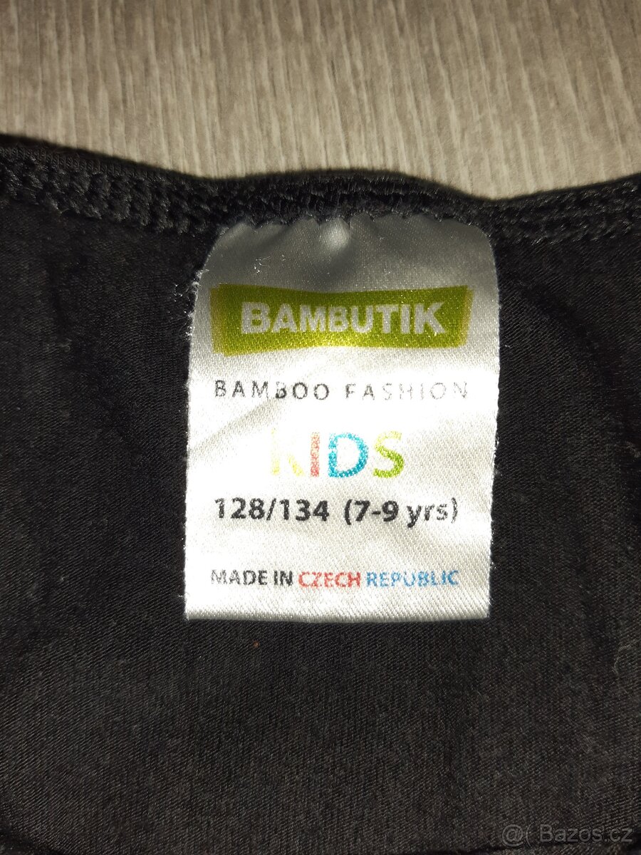 Bambusové tričko Bambutik vel. 128/134 - 3