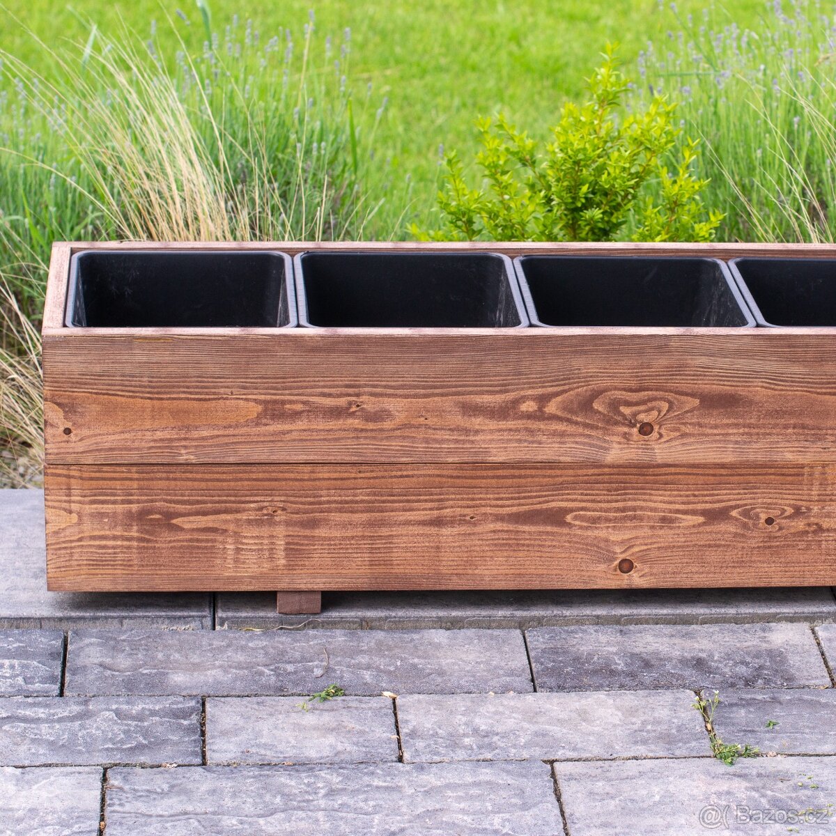 Dřevěné truhlíky na terasu - teak - 3