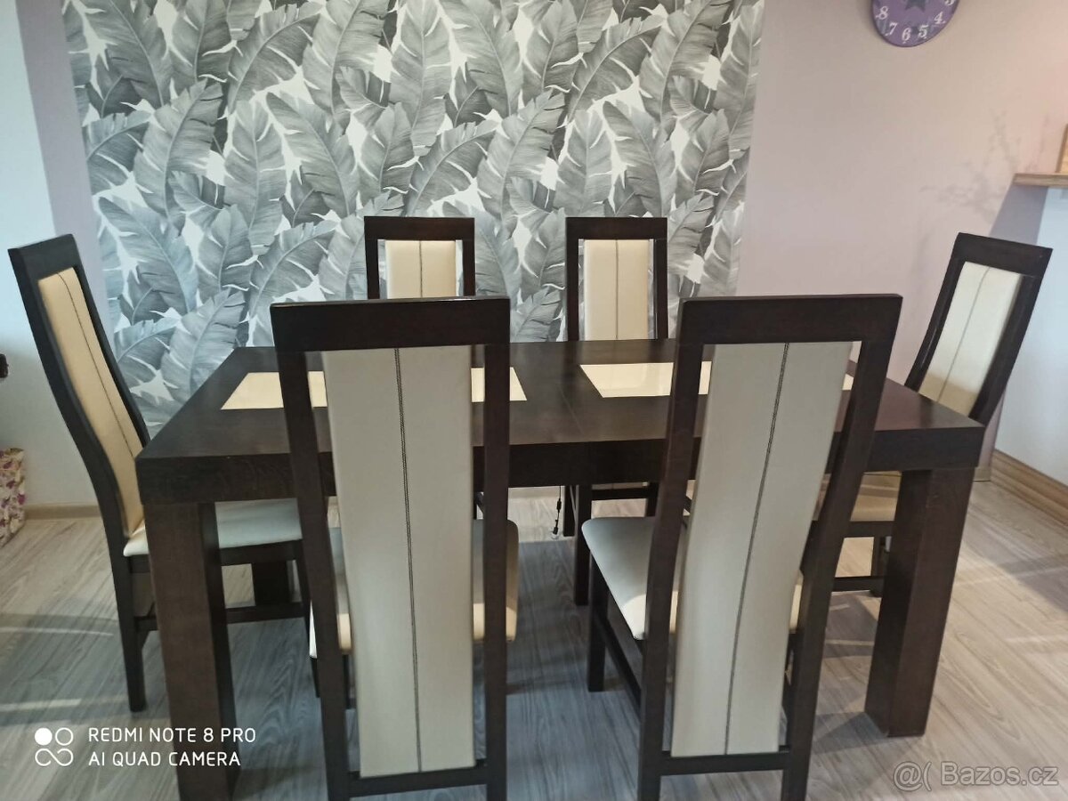 Jídelní stůl+6 židlí. - 3