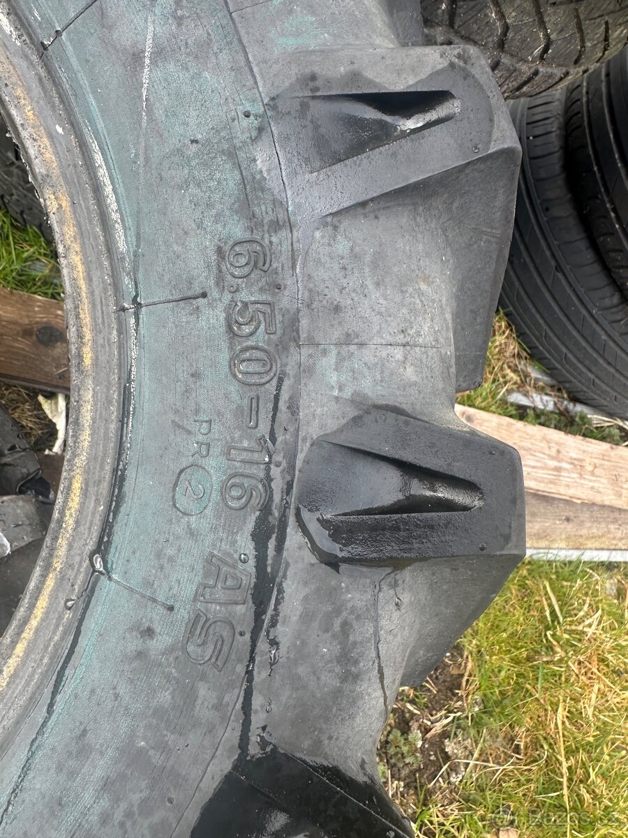 2× traktorová pneumatika Semperit 6.50-16 AS - 3