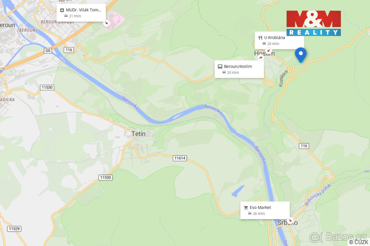 Prodej louky, 3521 m², Beroun - 3