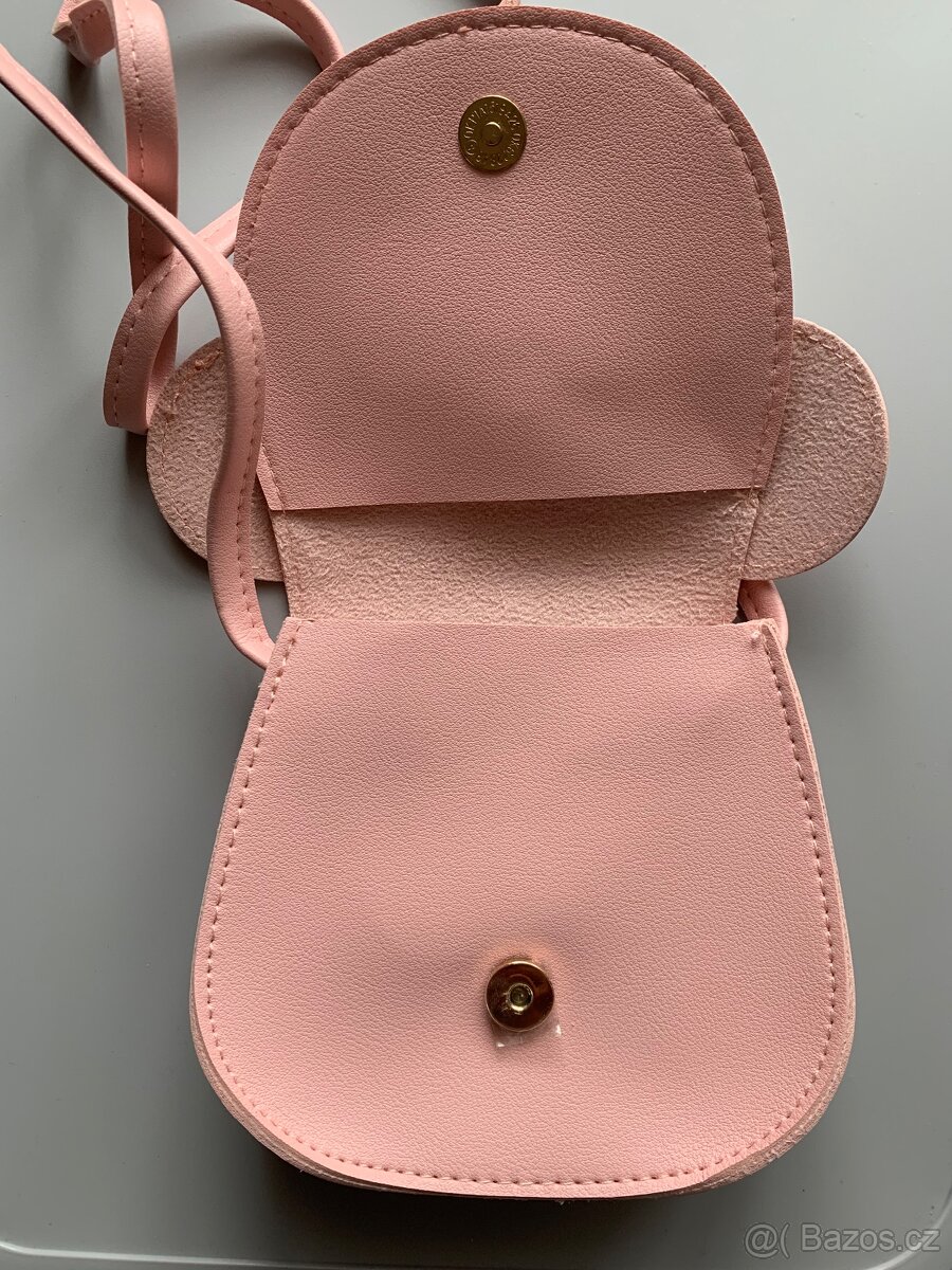 Nová kožená světle růžová dětská kabelka Minnie - 3
