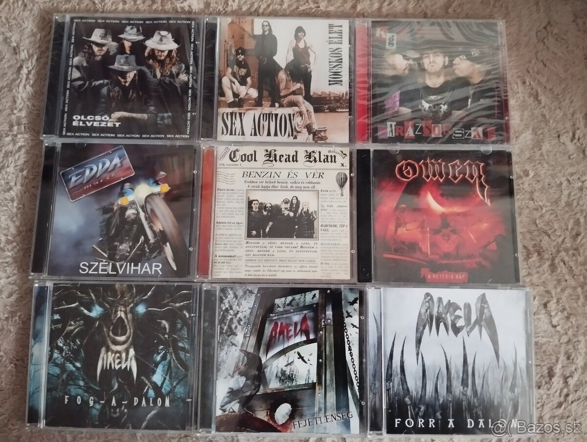 Maďarské CD Metal,Rock 1 - 3