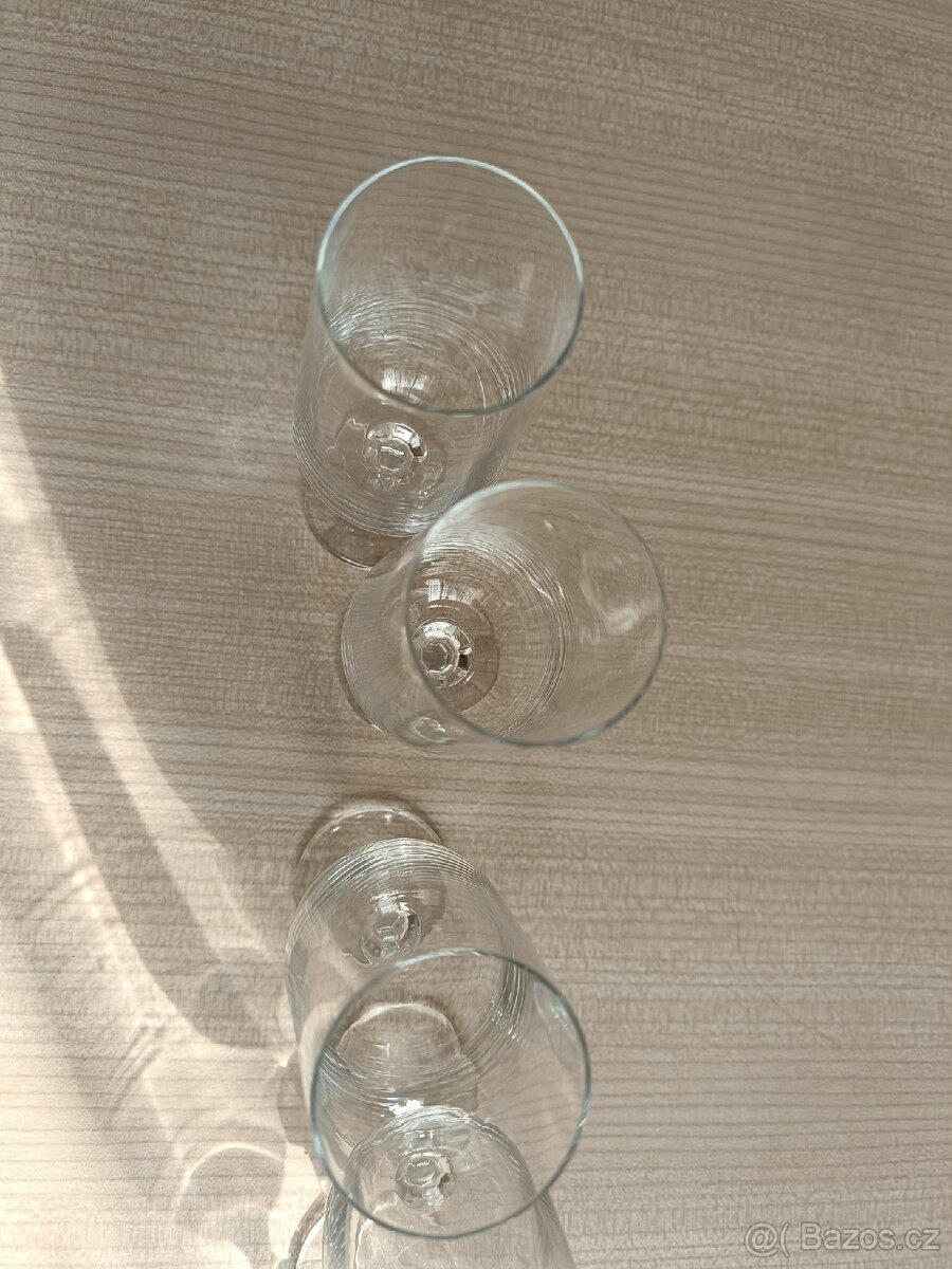 6 kusů šampusek - skleničky na sekt - 3