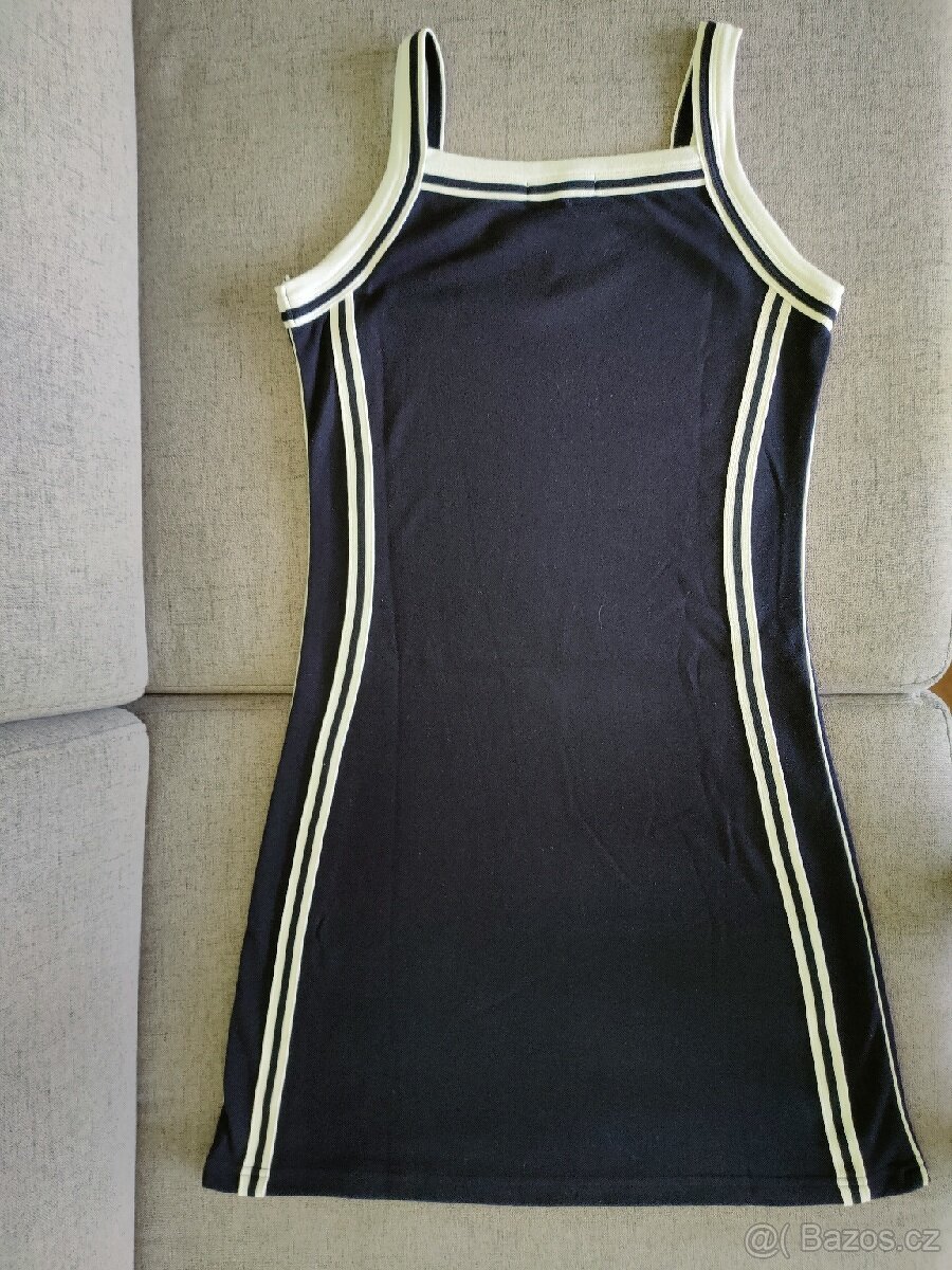 Tmavomodré bavlněné šaty - 3