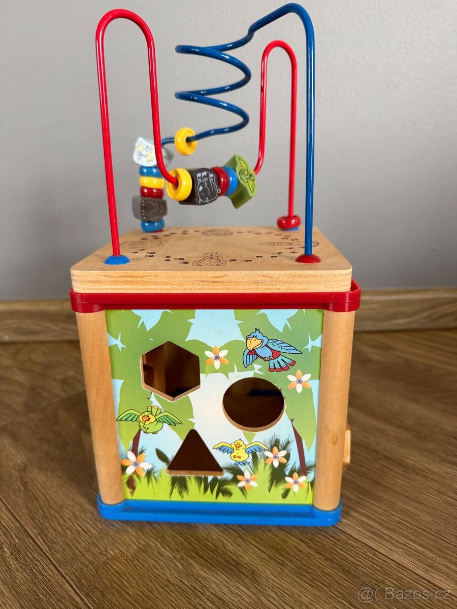 Motorická kostka 5v1 se spirálovou dráhou - 3