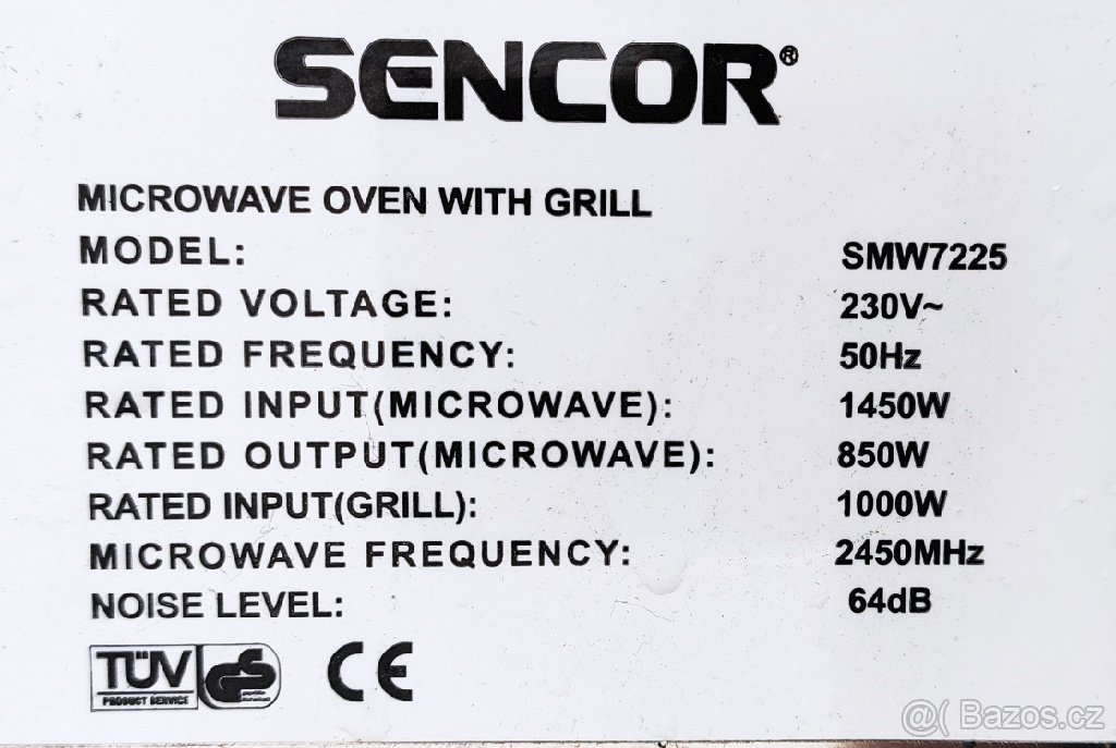 Náhradní díly pro Mikrovlnku Sencor SMW7225 - 3