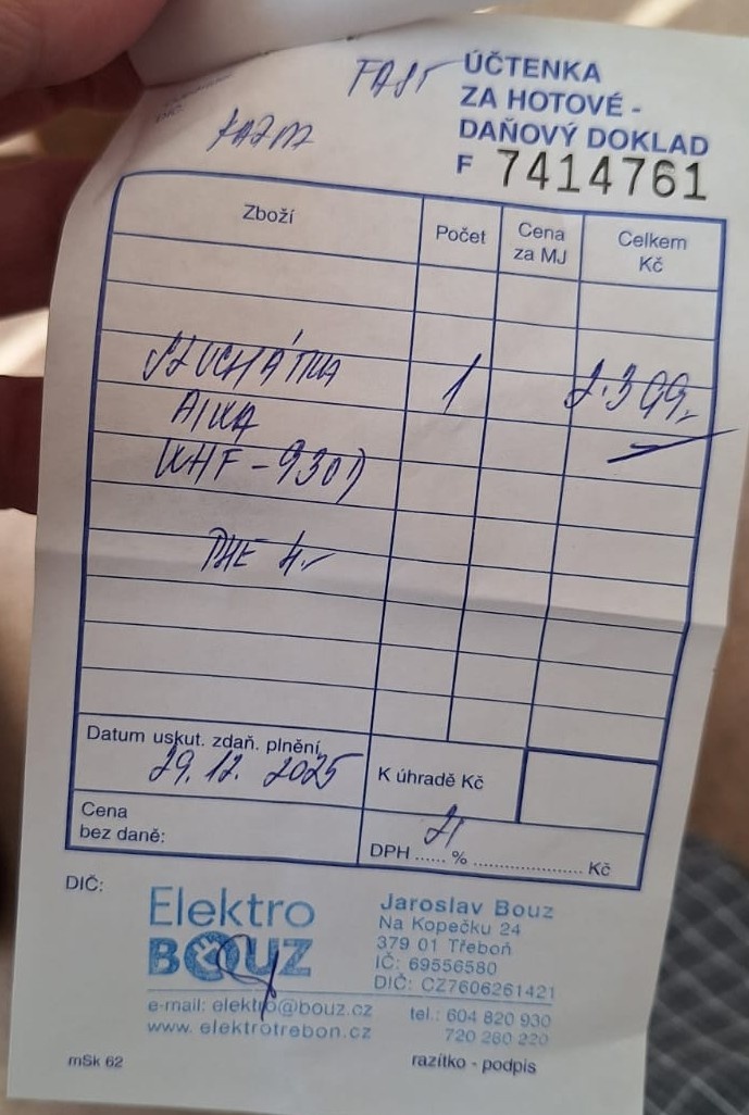 Sluchátka k TV Aiwa WHF-930D - 3