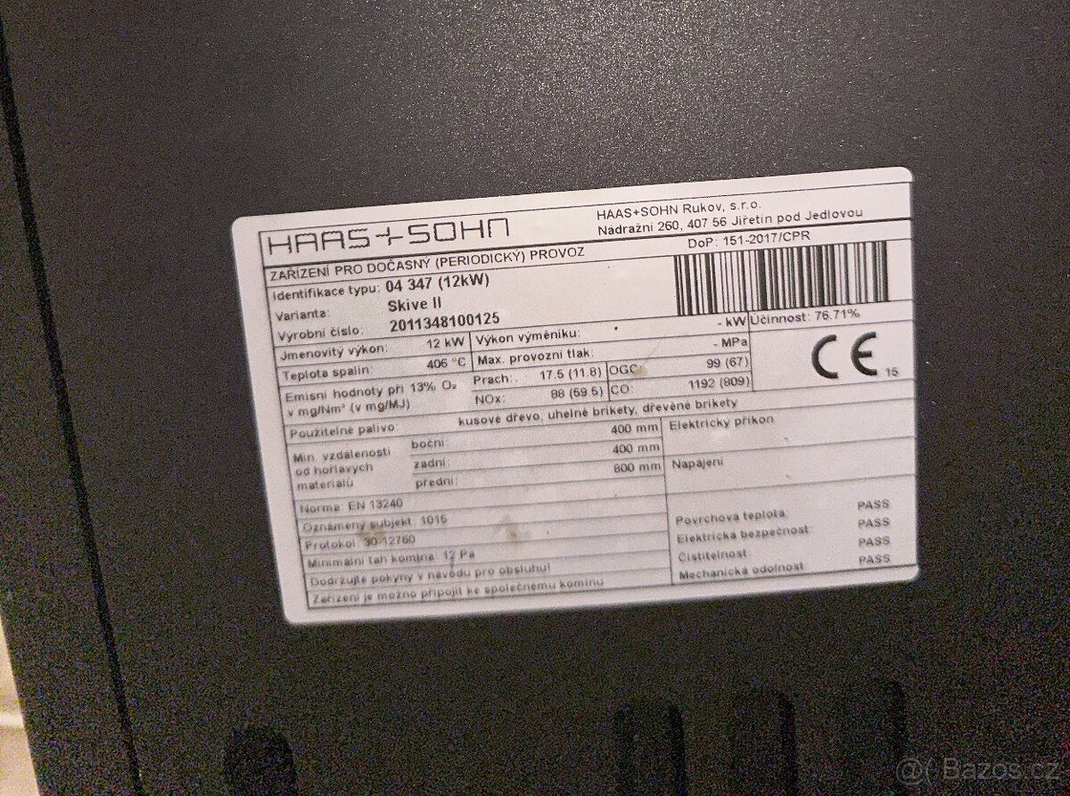 Nová krbová kamna Haas+Sohn Skive II - 3