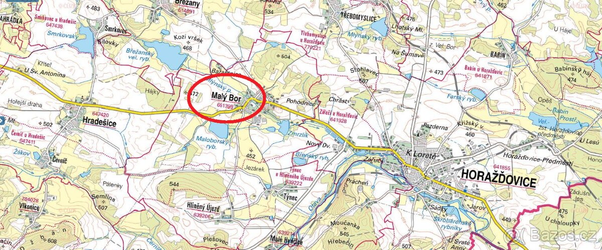 Prodej lesa 3635m2 - 3