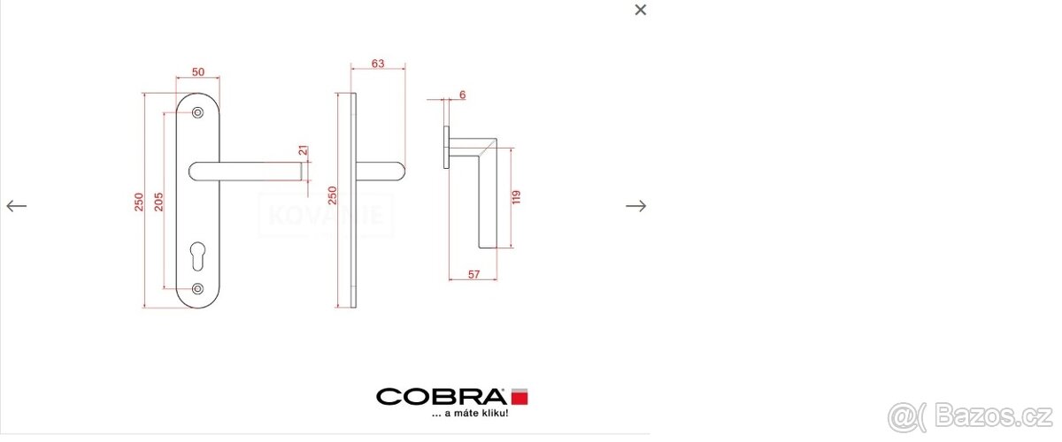 Bezpečnostní kování Cobra - 3