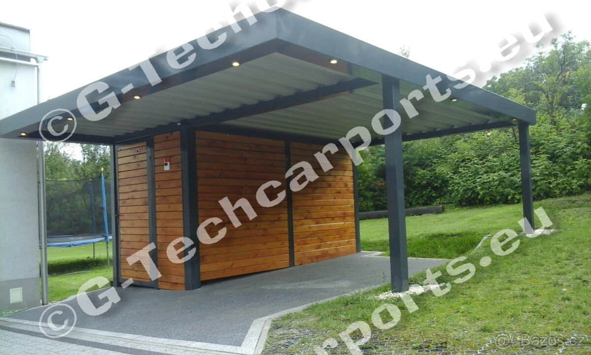 Ocelový carport PREMIUM na míru – NE lehký přístřešek | Brno - 3